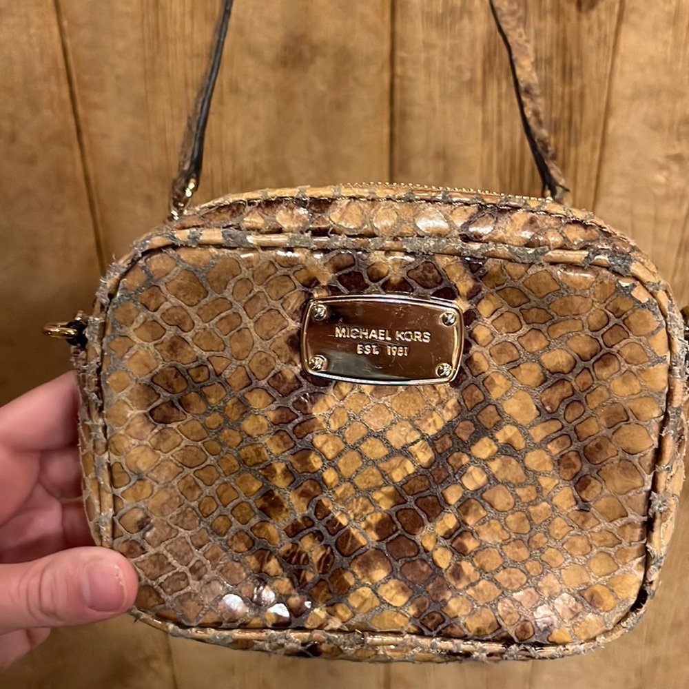 MICHAEL KORS SNAKESKIN CROSSBODY